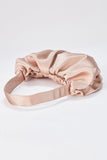 Pleated Satin Shoulder Bag - Champagne