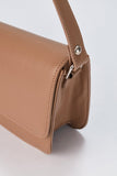 Asymmetric Shoulder Bag - Nude