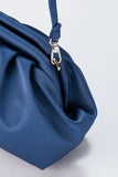 Satin Pouch Crossbody Bag - Blue