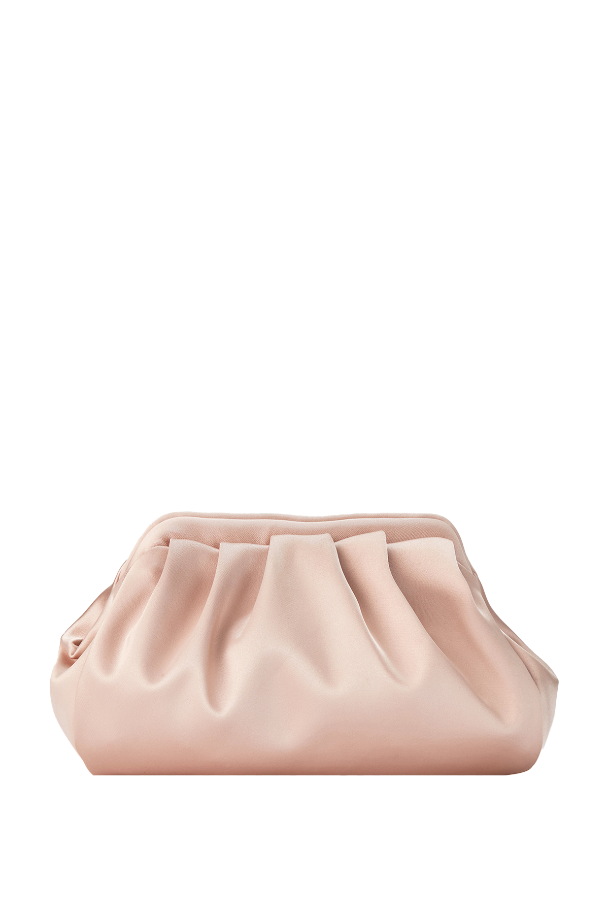 Satin Pouch Crossbody Bag - Champagne