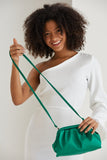 Satin Pouch Bag - Green