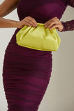 Satin Pouch Bag - Lime Green