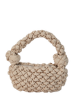 Quilted Nylon Shoulder Bag - Beige