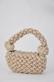 Quilted Nylon Shoulder Bag - Beige