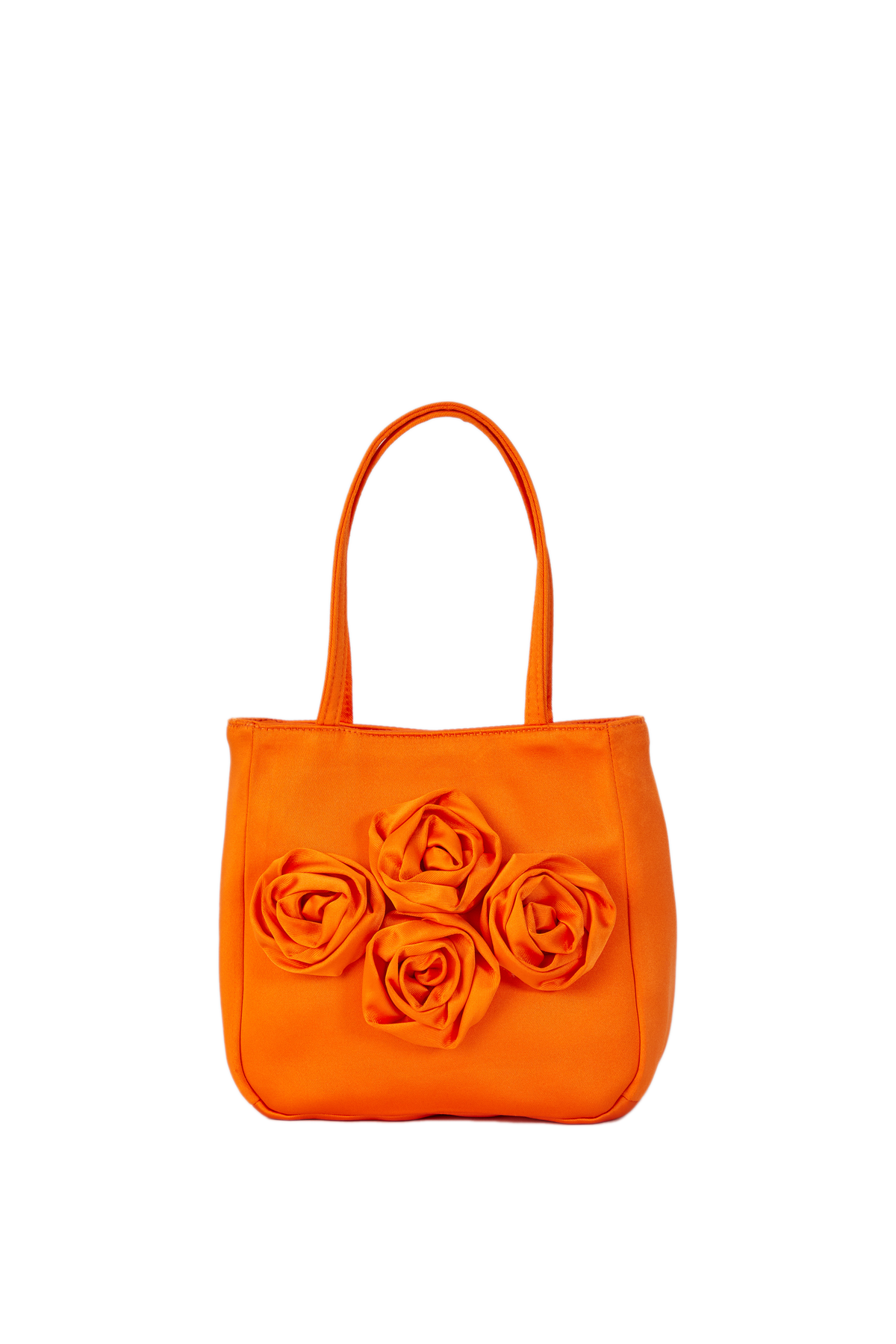 Floral Handbag - Orange