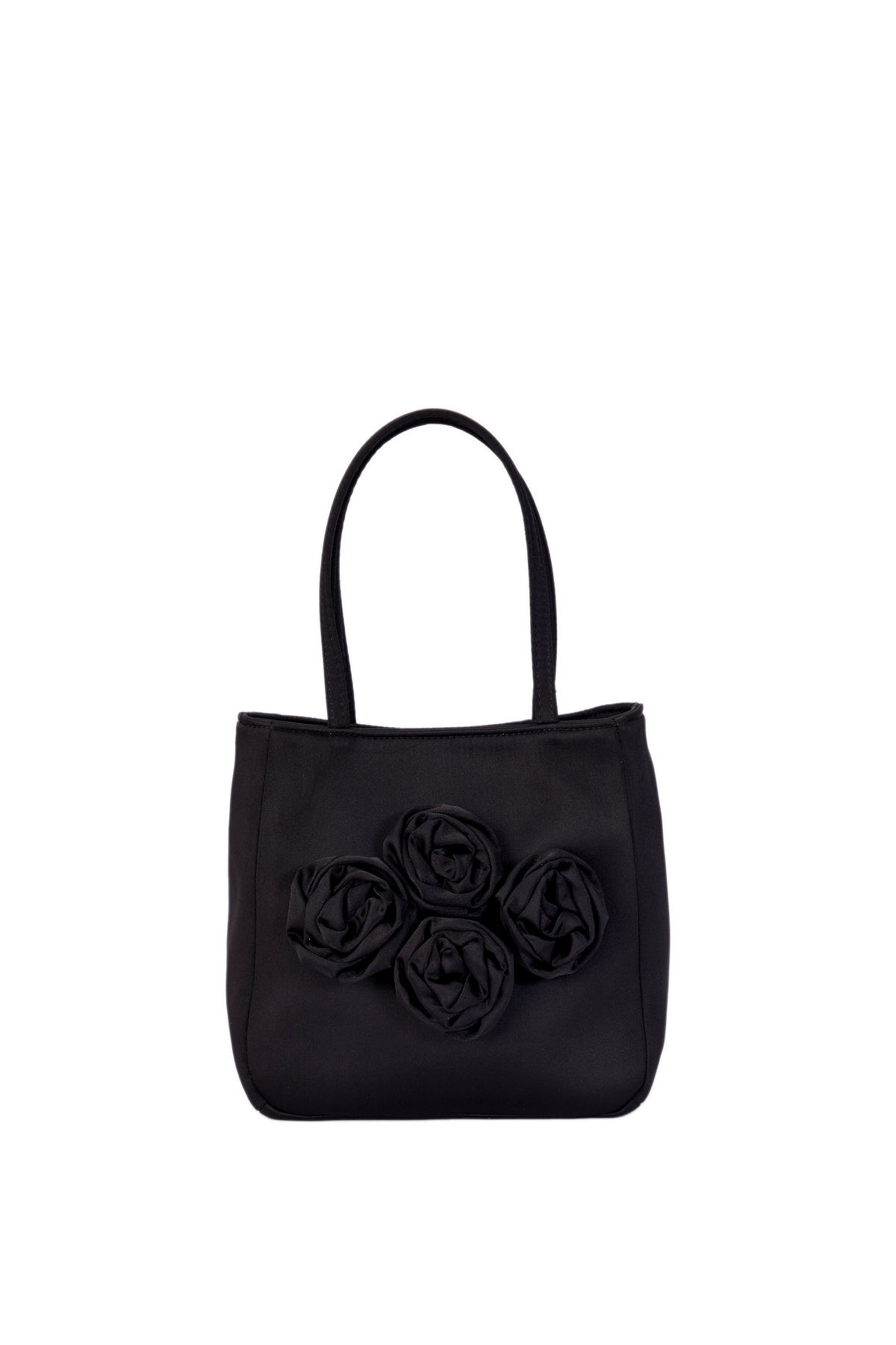 Floral Handbag - Black