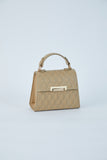 Recycled Vegan Leather Hand Bag - Beige