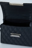 Recycled Vegan Leather Hand Bag - Black