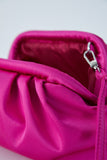 Satin Pouch Bag - Fuchsia Pink