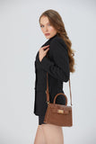 Reptile Textured Vegan Grab Bag - Tan