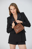 Reptile Textured Vegan Grab Bag - Tan