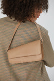 Asymmetric Shoulder Bag - Nude