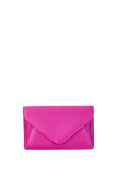 Recycled Satin Clutch Bag - Fuchsia Pink