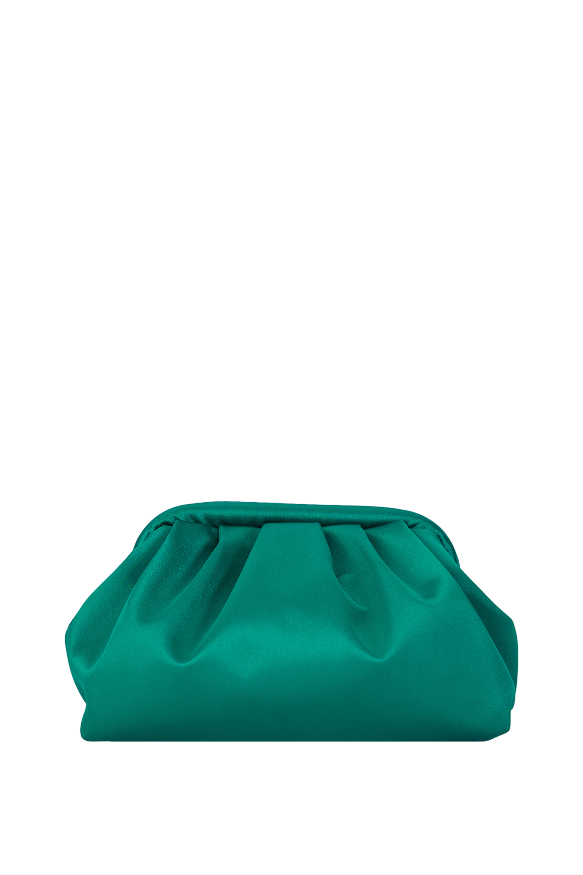Satin Pouch Bag - Green