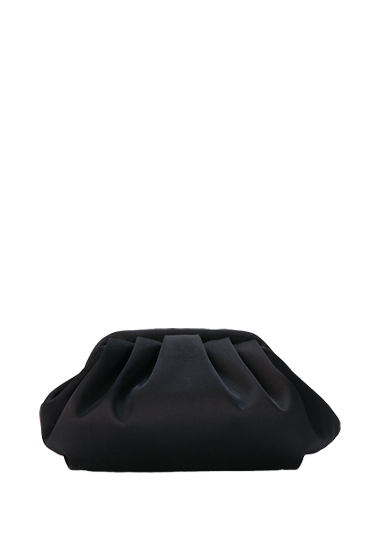 Satin Pouch Crossbody Bag - Black