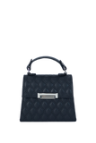 Recycled Vegan Leather Hand Bag - Black
