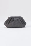 Shimmery Pouch Crossbody Bag - Silver